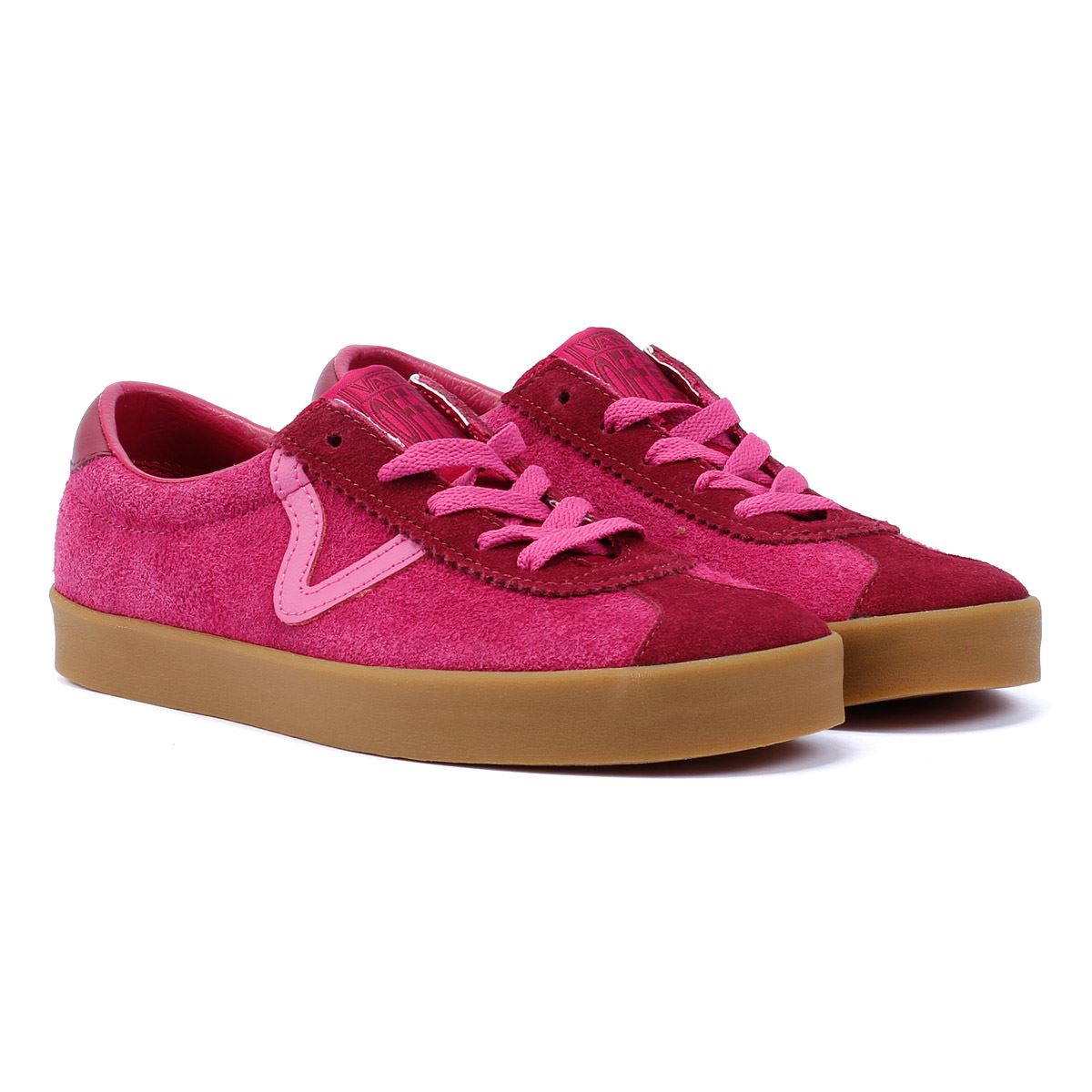 Vans Sport Low Baskets Femme En Daim Rose