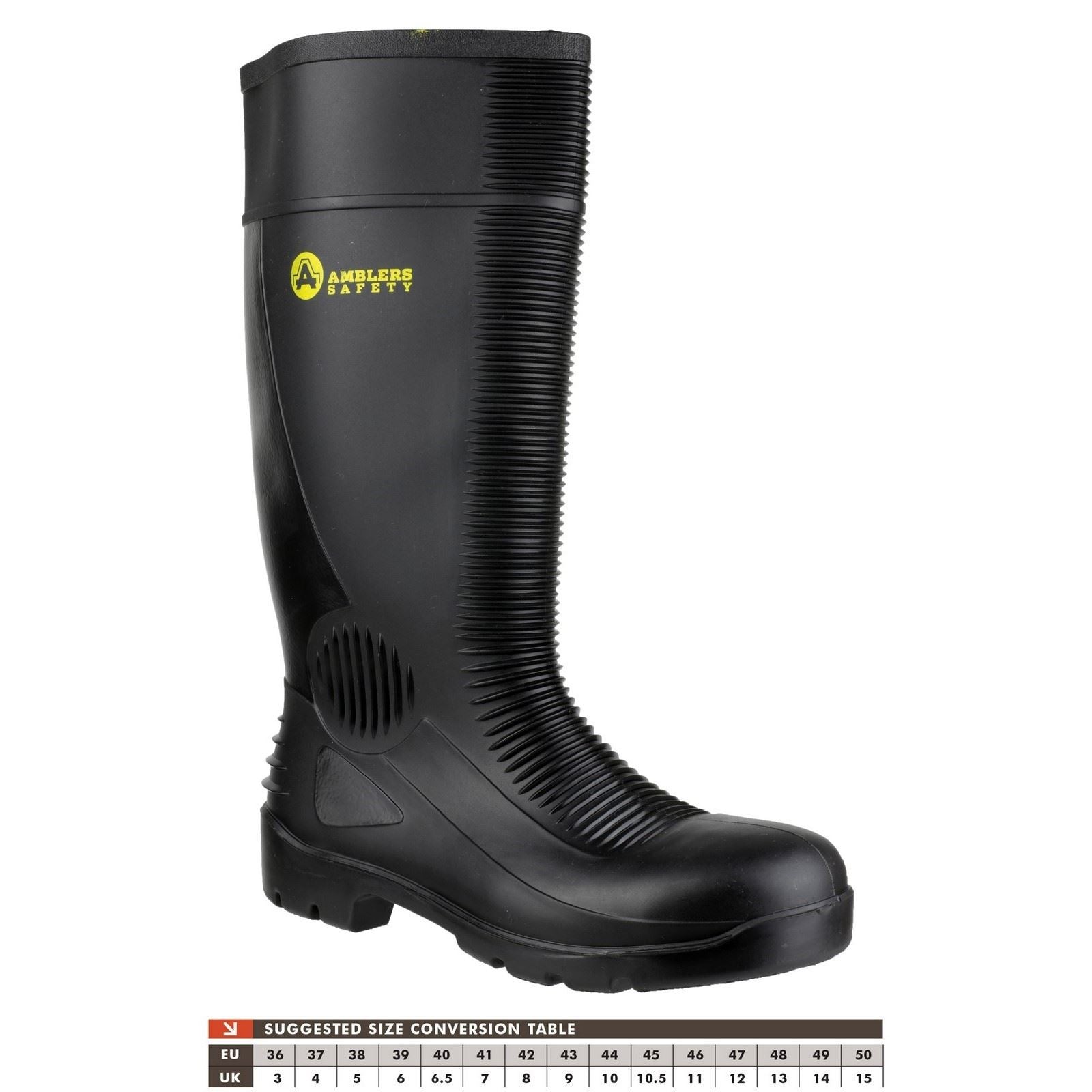 Amblers Safety  Bottes En Pvc Noires Wellington Fs100