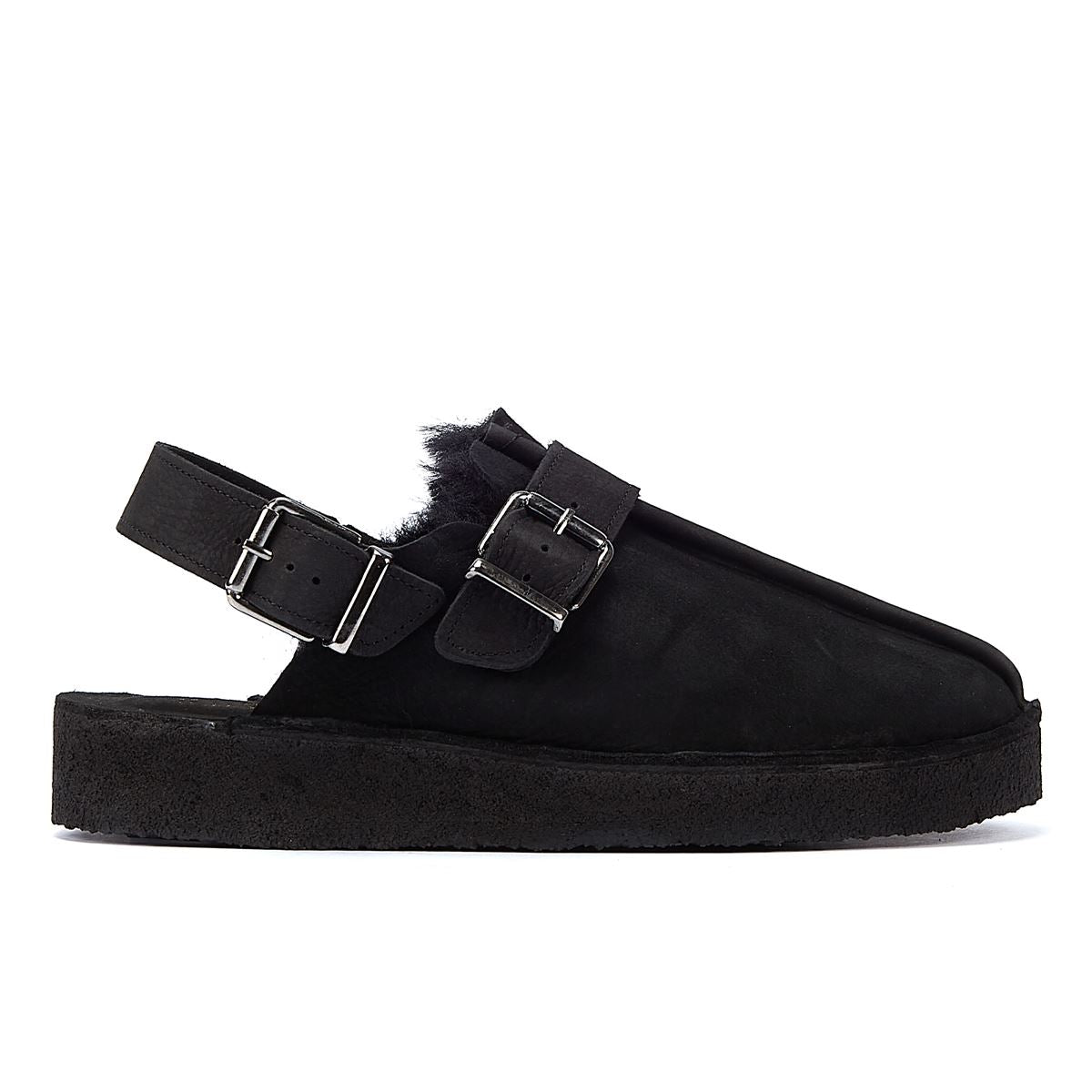 Clarks Originals Trek Mule Sling Doublé Chaussures Confort Femme Noir