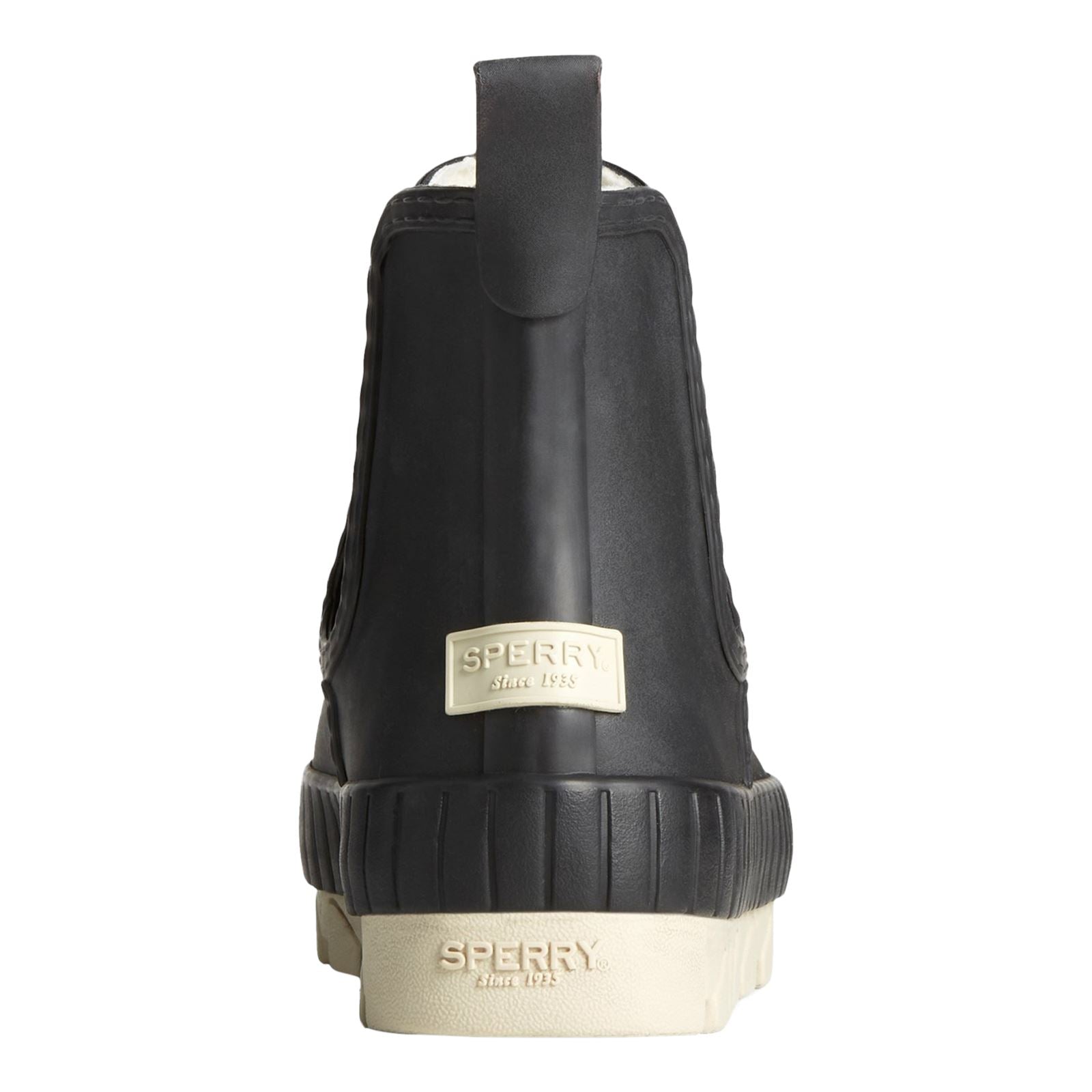 Sperry Torrent Chelsea Bottes Noires En Caoutchouc Pour Femmes
