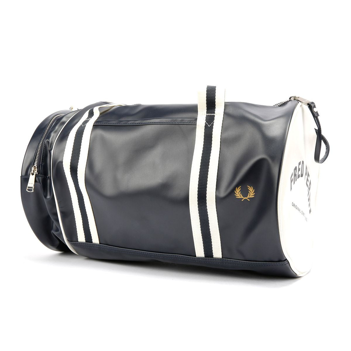 Fred Perry Classic Barrel Sac Croisé En Synthétique Marine/Écru