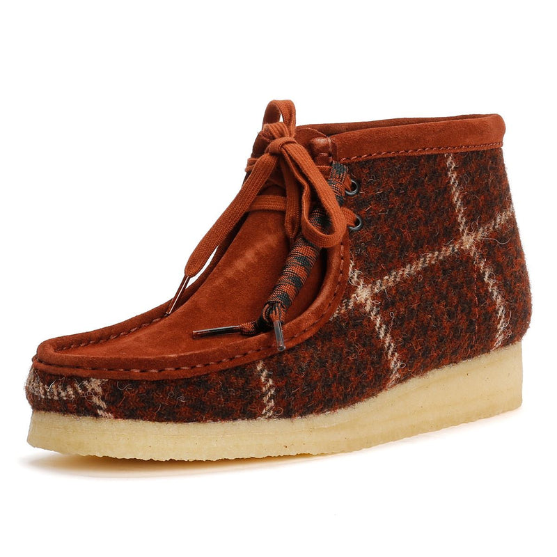 Clarks Originals Wallabee Chaussures Pour Homme Marron En Textile