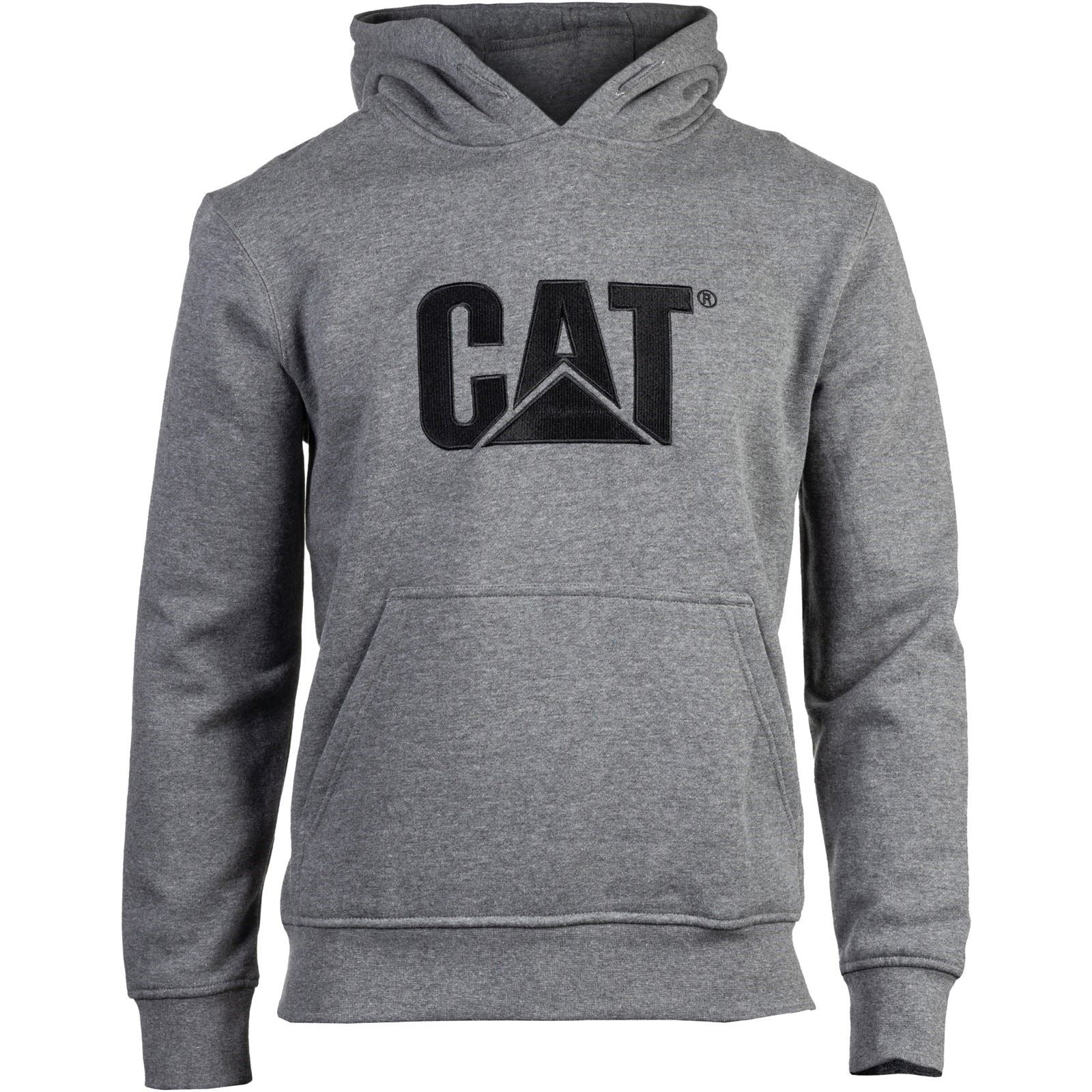 Caterpillar Trademark Sweat À Capuche Gris En Coton Pour Homme