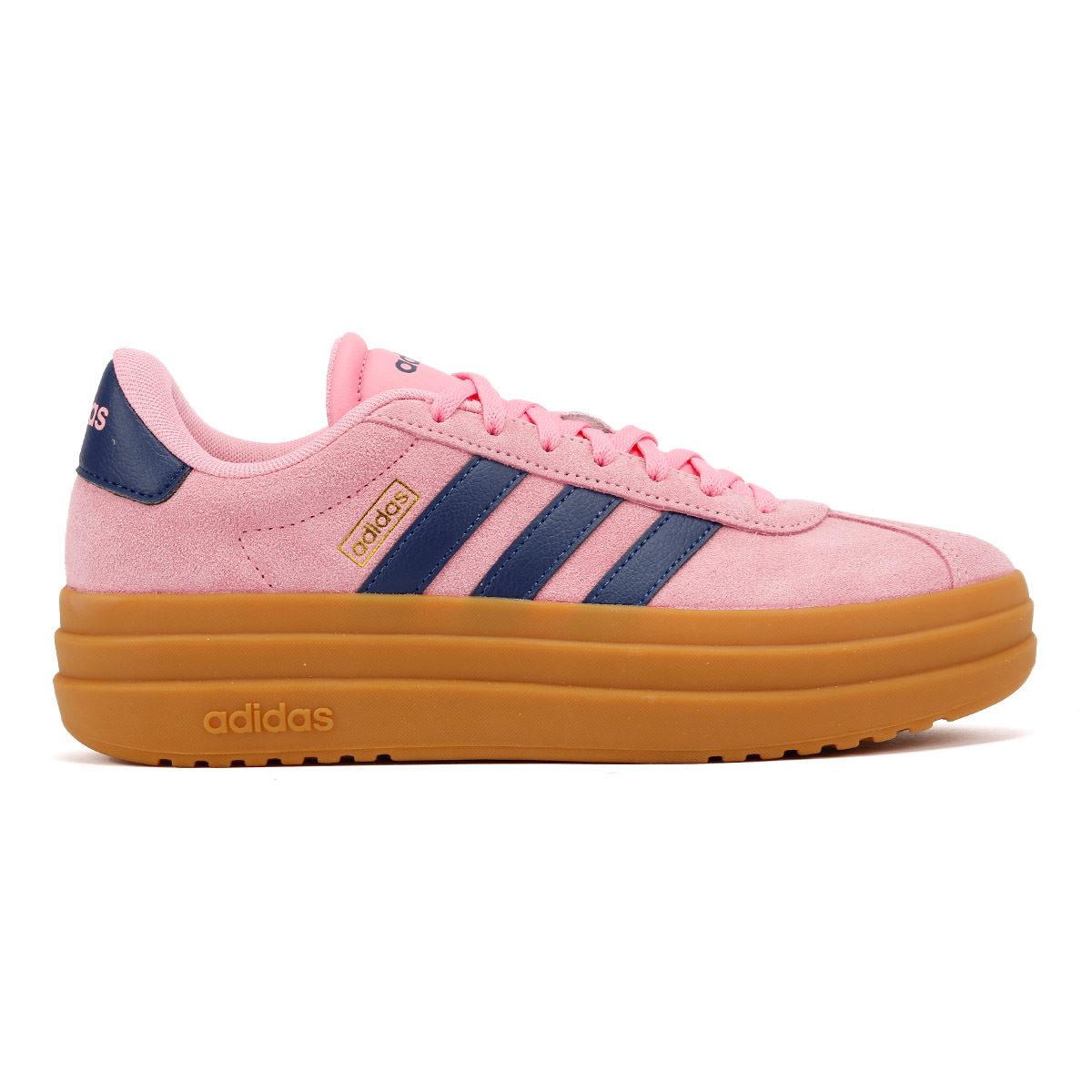 Adidas VL Court Bold Baskets Roses En Cuir Pour Femmes