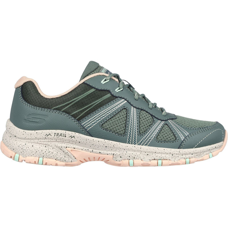 Skechers Hillcrest Ridge Baskets En Cuir Pour Femmes Couleur Olive