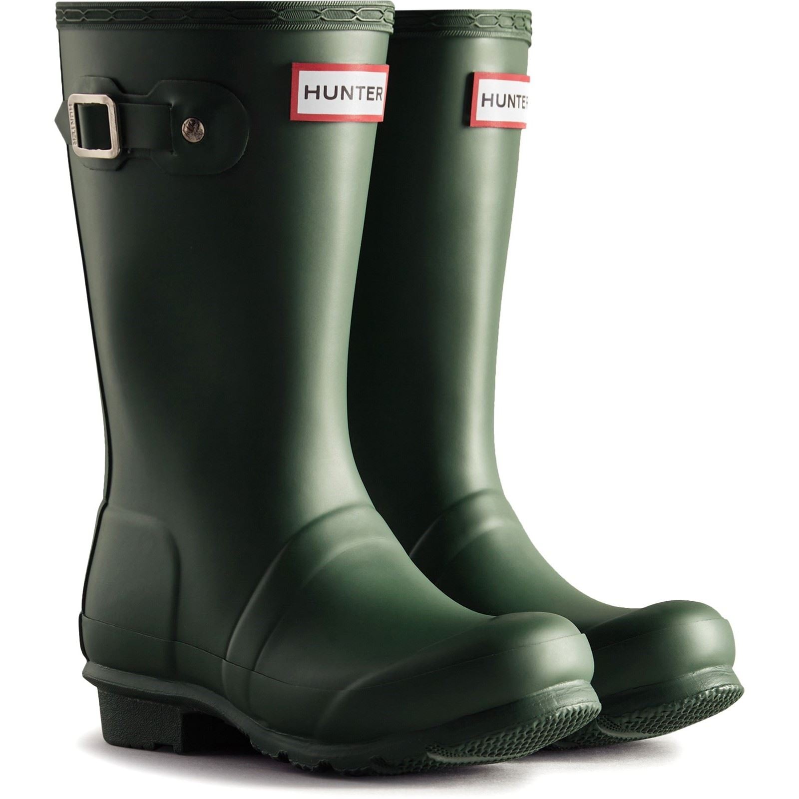 Hunter Junior Originals Bottes En Caoutchouc Unisexes Vertes Pour Enfants