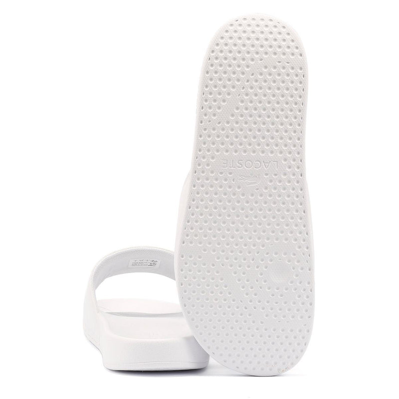 Lacoste Serve Slide 0.0 Sandales Blanches Pour Hommes