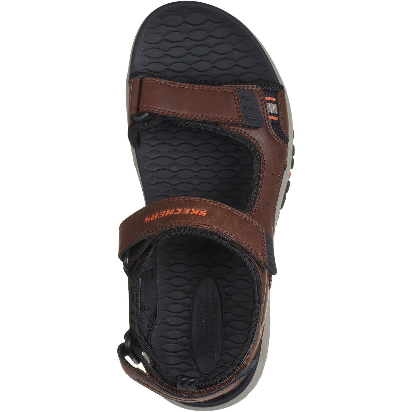 Skechers Prewitt Rigdon Sandales Synthétiques Pour Hommes Marron/Noir