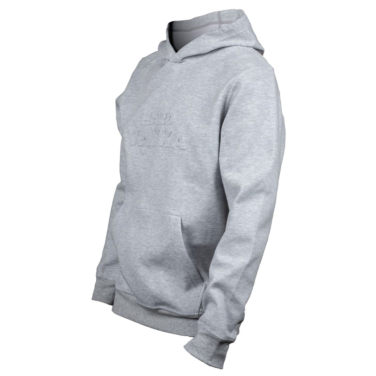 Hard Yakka Embossed Pullover Sweat À Capuche Gris En Coton Pour Homme