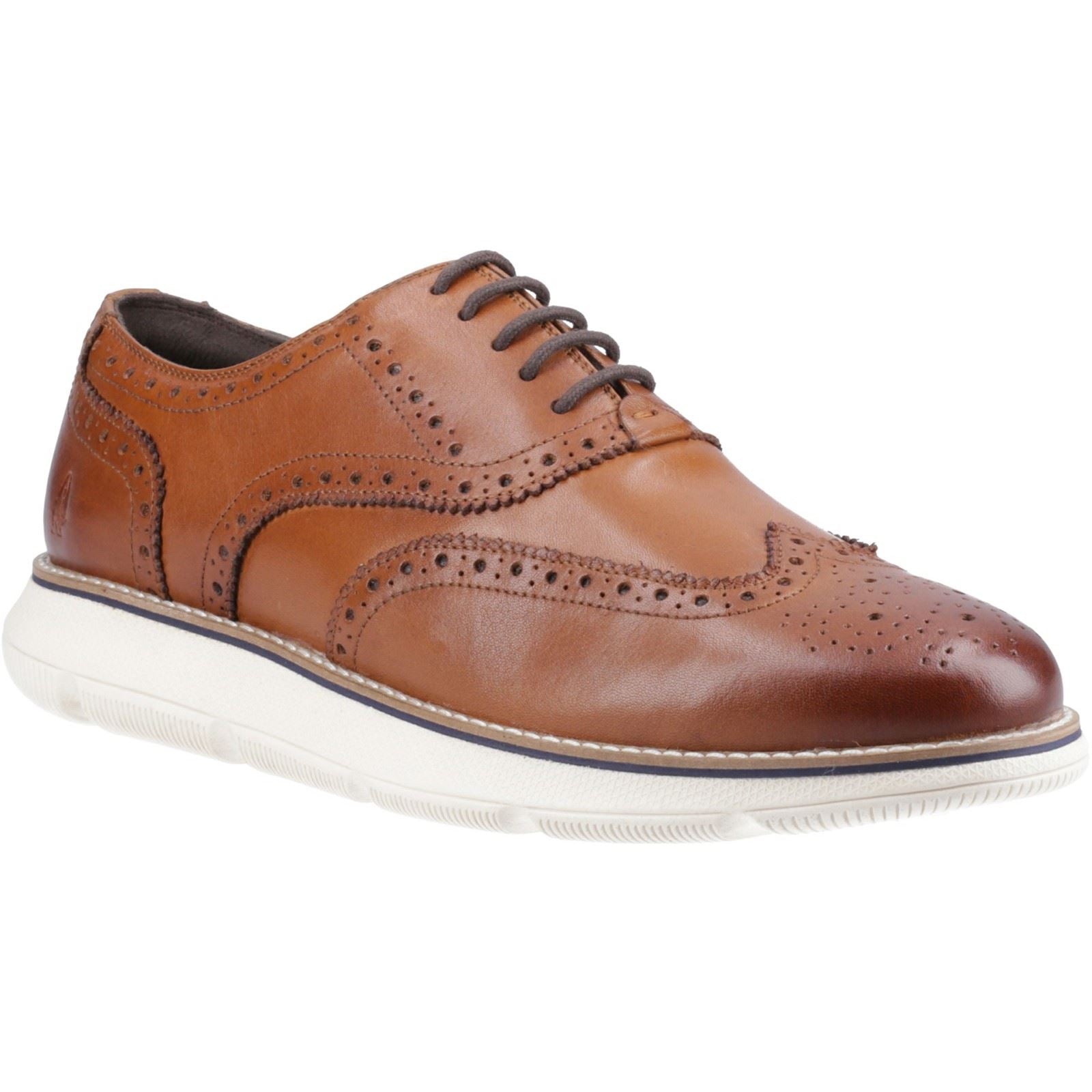 Hush Puppies Zach Chaussures Richelieu En Cuir Pour Homme Beige/blanc