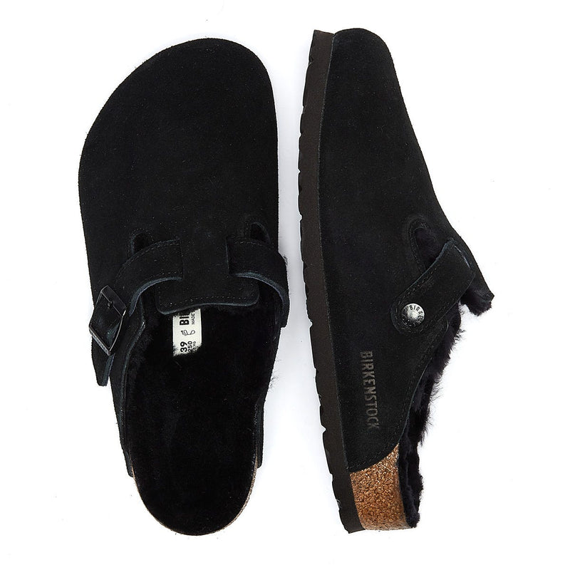 Chaussons Birkenstock Boston Shearling Noir