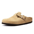 Sabots Birkenstock Boston Waxy Tabac Marron