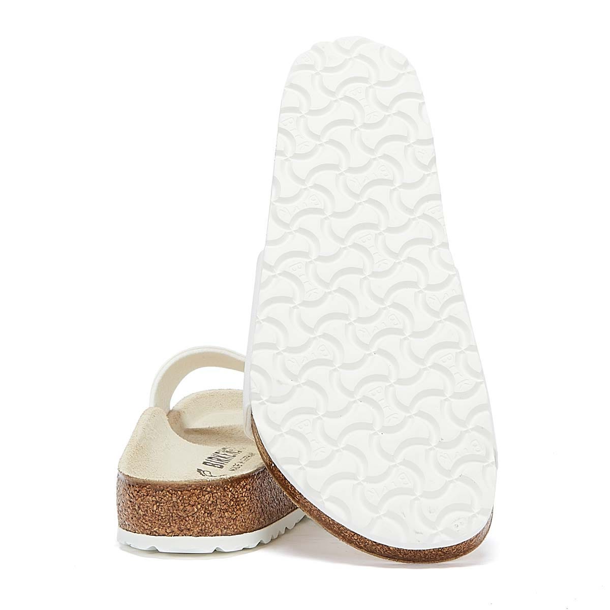 Birkenstock Madrid Birko Flor Femmes Blanc Sandales