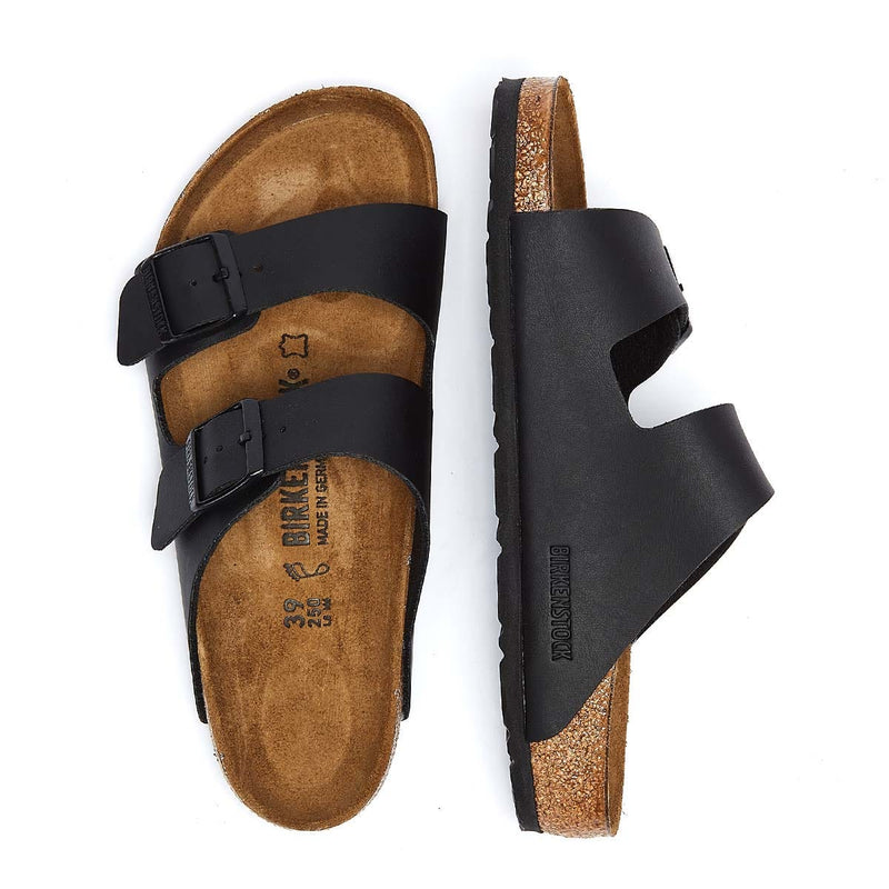 Birkenstock Arizona Birko-Flor Hommes Sandales noires régulières