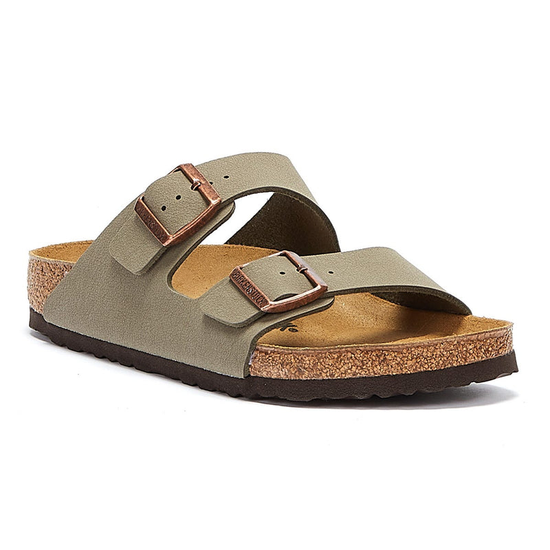 Birkenstock Arizona Birko Flor Nubuck Stone Sandales