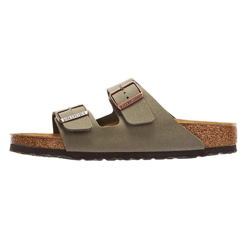 Birkenstock Arizona Birko Flor Nubuck Stone Sandales