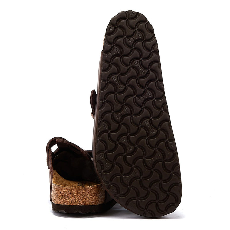 Pantoufles Birkenstock Boston Oiled Nubuck Habana