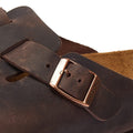 Pantoufles Birkenstock Boston Oiled Nubuck Habana