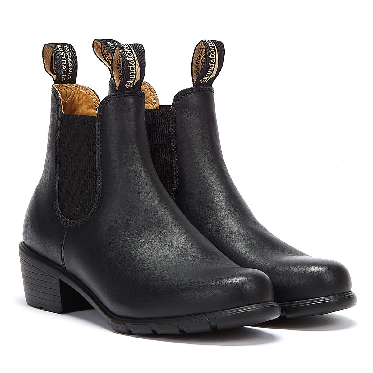 Blundstone Chelsea Heel Womens Black Boots