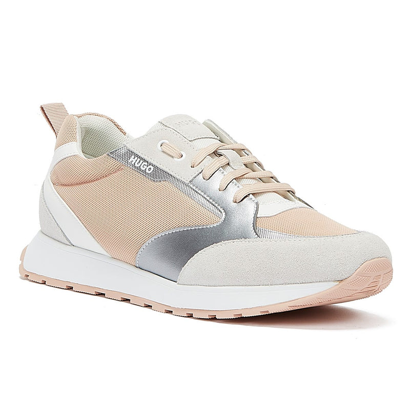 HUGO Icelin Runn Met Womens Light Beige Trainers