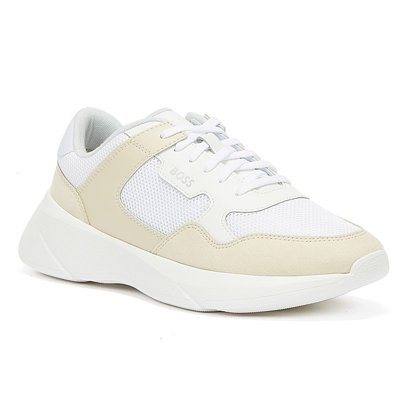 BOSS Dean Runn Memx Womens Open Beige Trainers