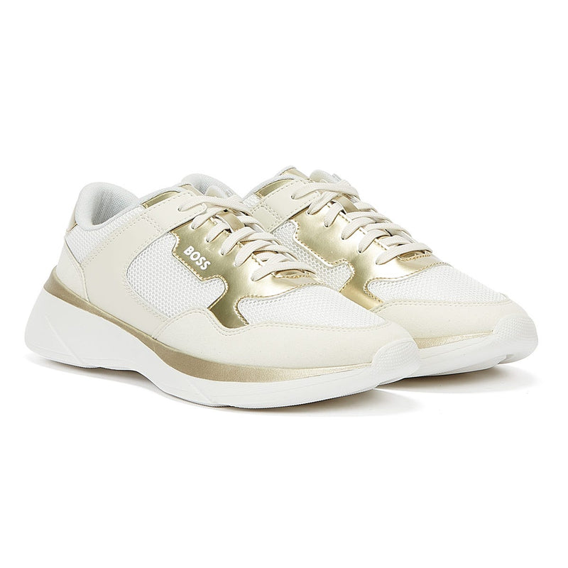 BOSS Dean Runn Memx Gold Womens Sneakers