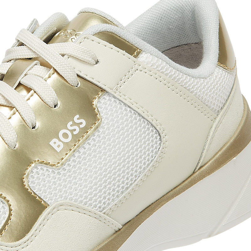 BOSS Dean Runn Memx Gold Womens Sneakers