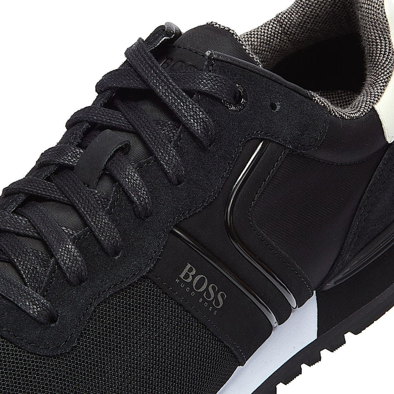 BOSS Parkour Runn Mens Black / White Trainers