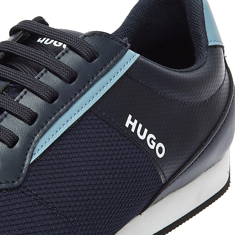 HUGO Cyden Low Mix Mens Dark Blue Trainers