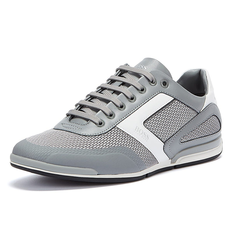 BOSS Saturn Hybrid Low Mens Grey Trainers