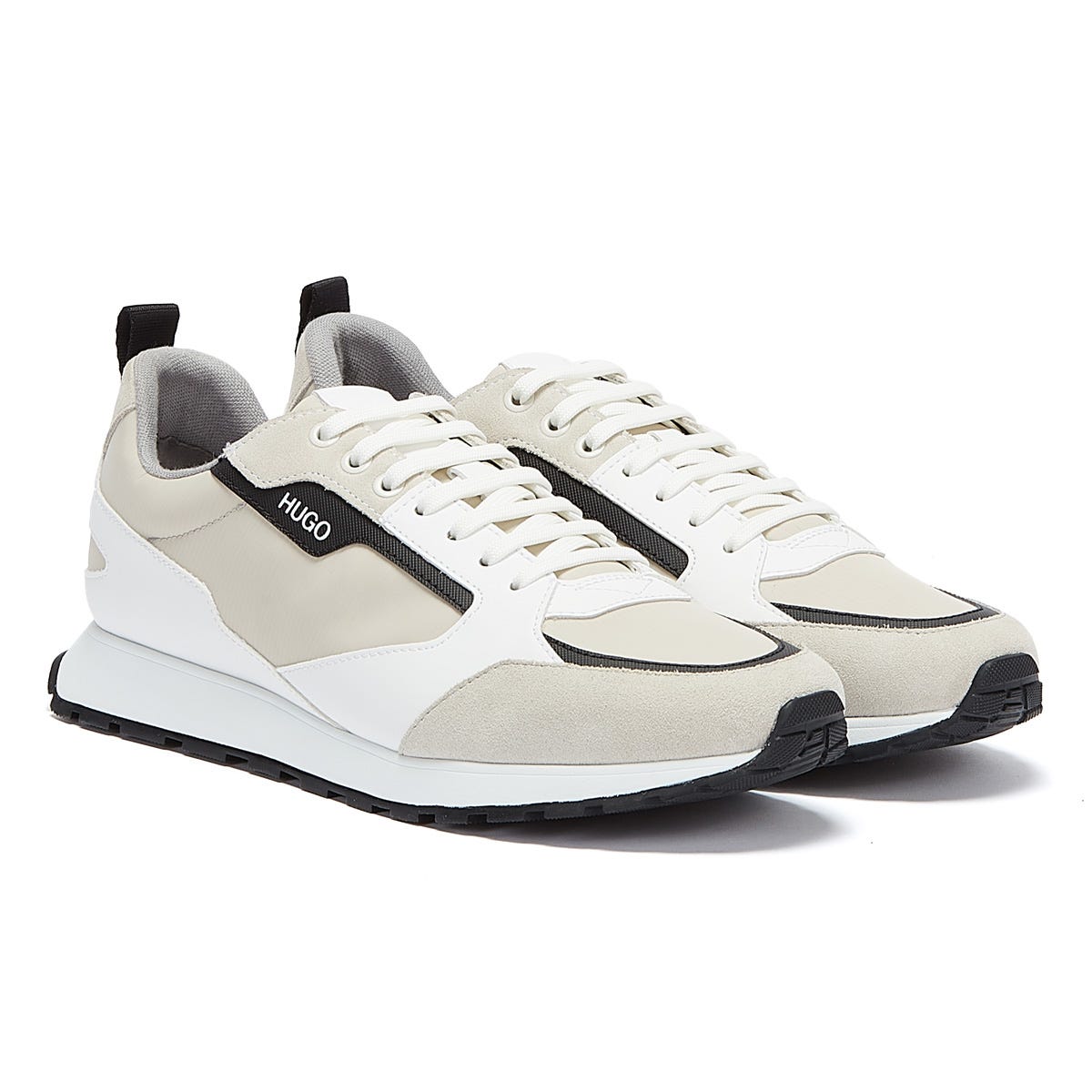 HUGO Icelin Runn Mens White / Black Trainers