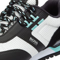 BOSS Parkour Runn Mesh Mens Grey / Light Blue Trainers