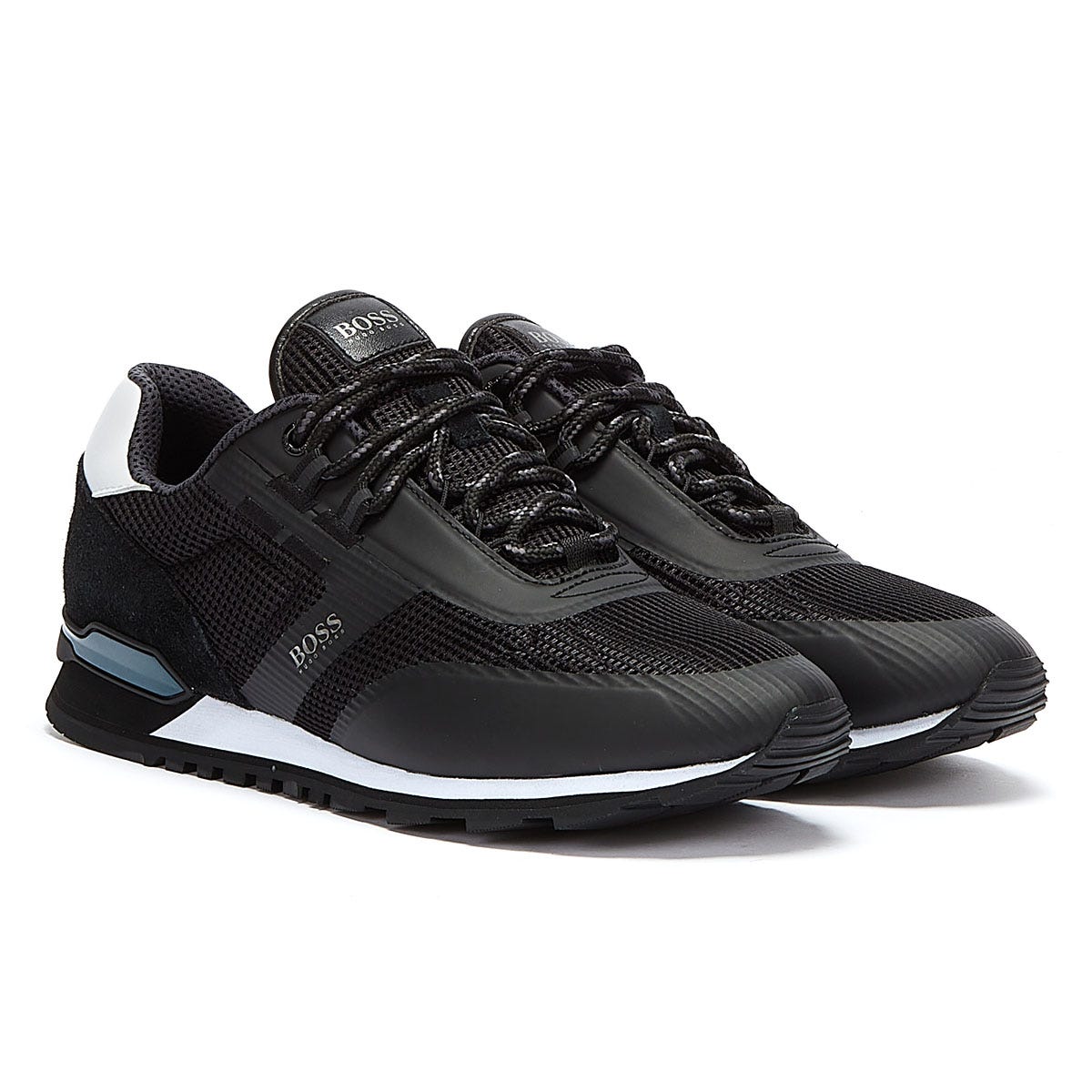 BOSS Parkour Runn Mesh Mens Black Trainers