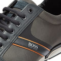 Hugo Boss Saturn Mens Grey / Gold Trainers