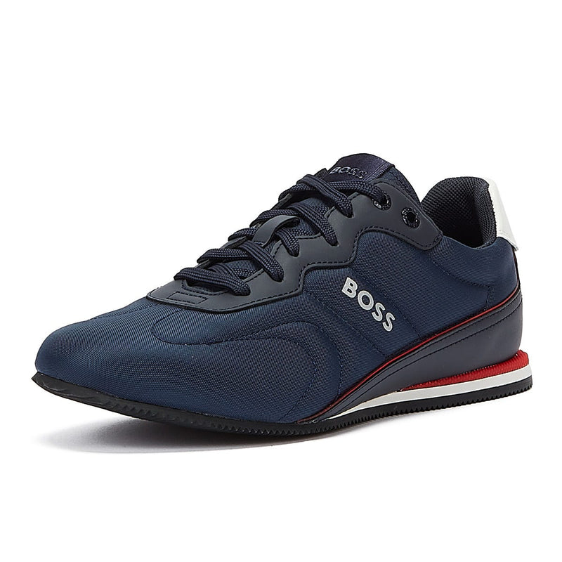 BOSS Rusham Low Nypu Mens Dark Blue Trainers