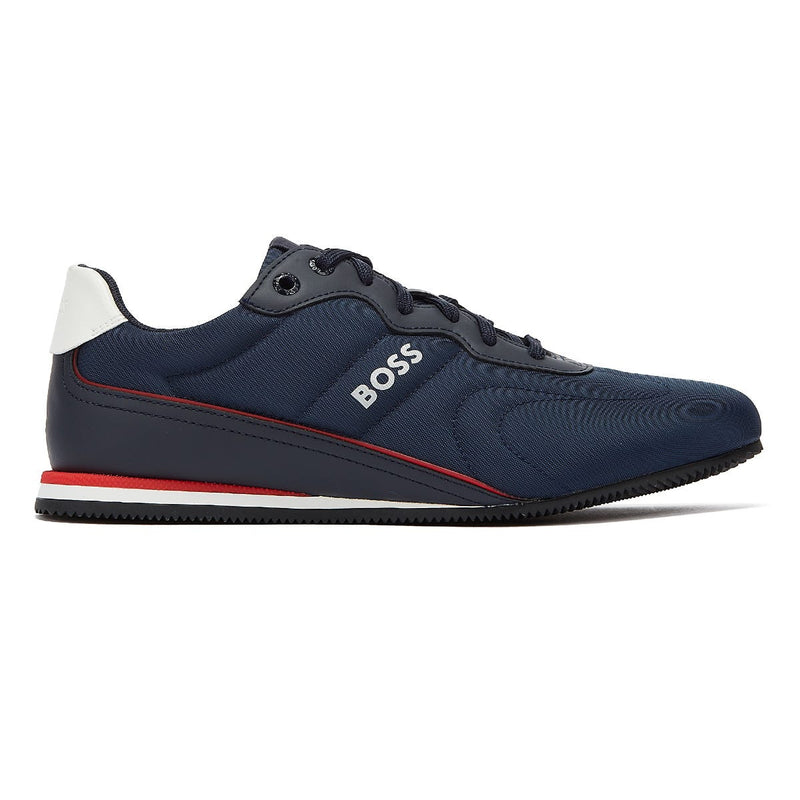 BOSS Rusham Low Nypu Mens Dark Blue Trainers