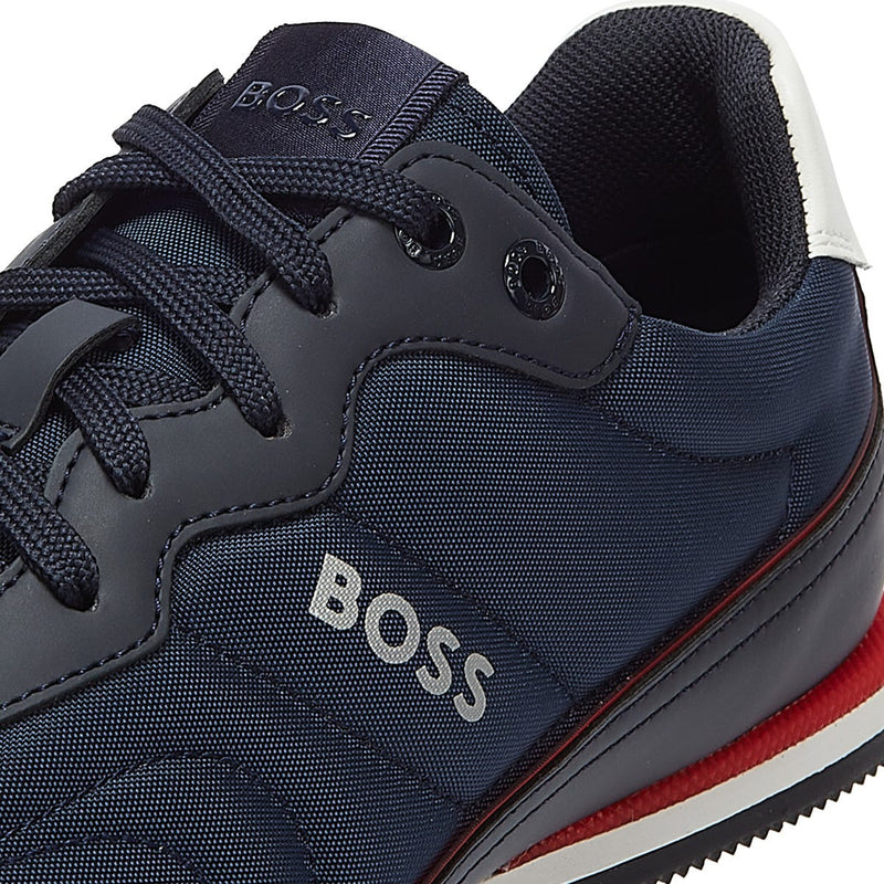 BOSS Rusham Low Nypu Mens Dark Blue Trainers