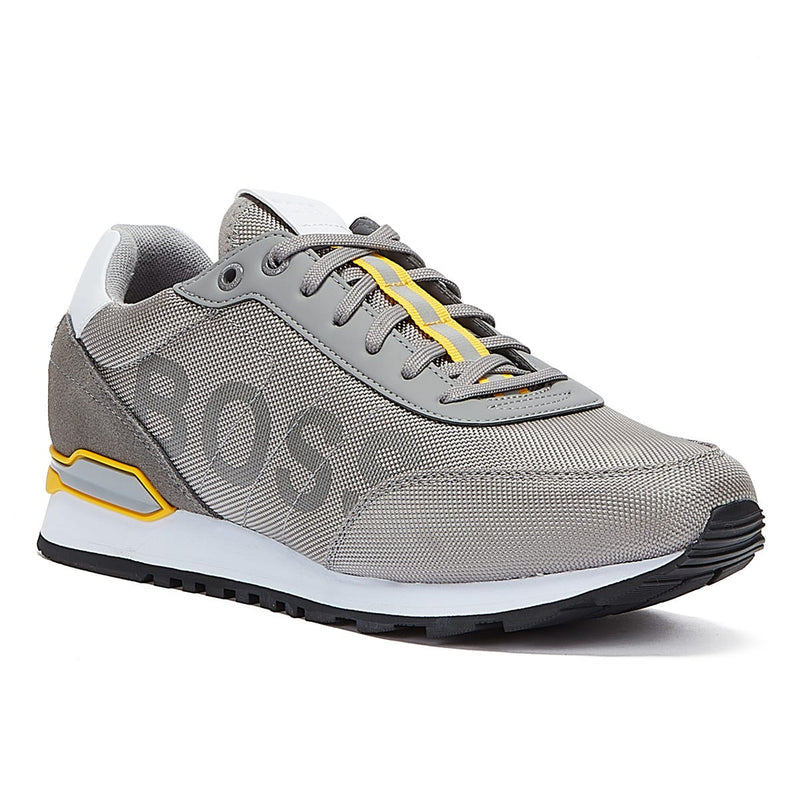 BOSS Parkour Runn Mens Grey Trainers