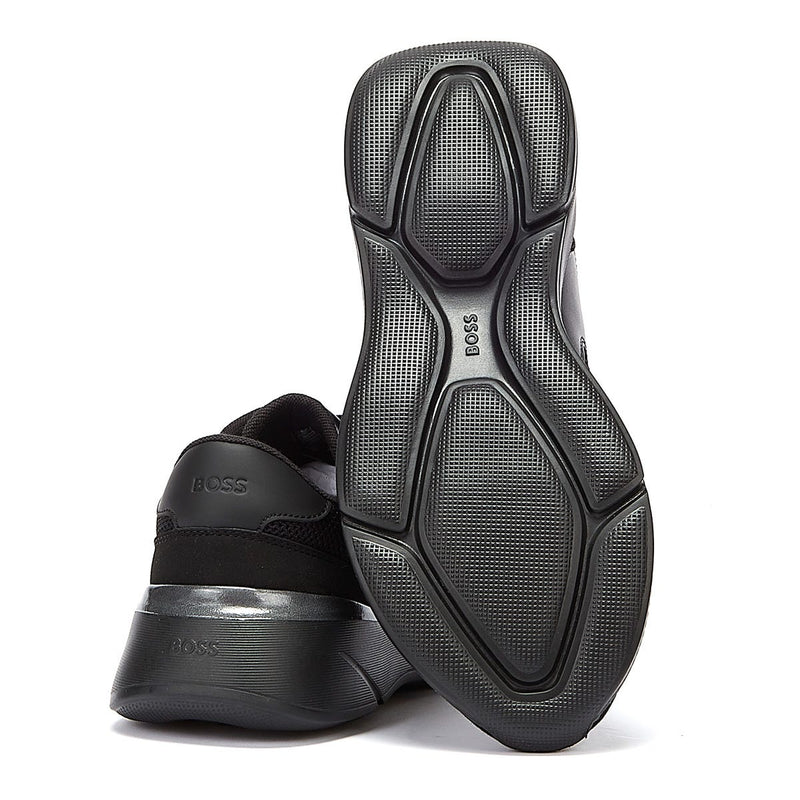 BOSS Dean Runn Memx Mens Black Trainers