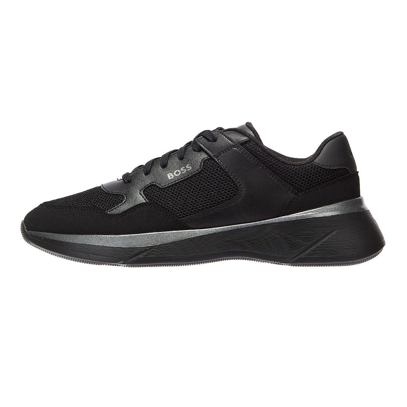 BOSS Dean Runn Memx Mens Black Trainers
