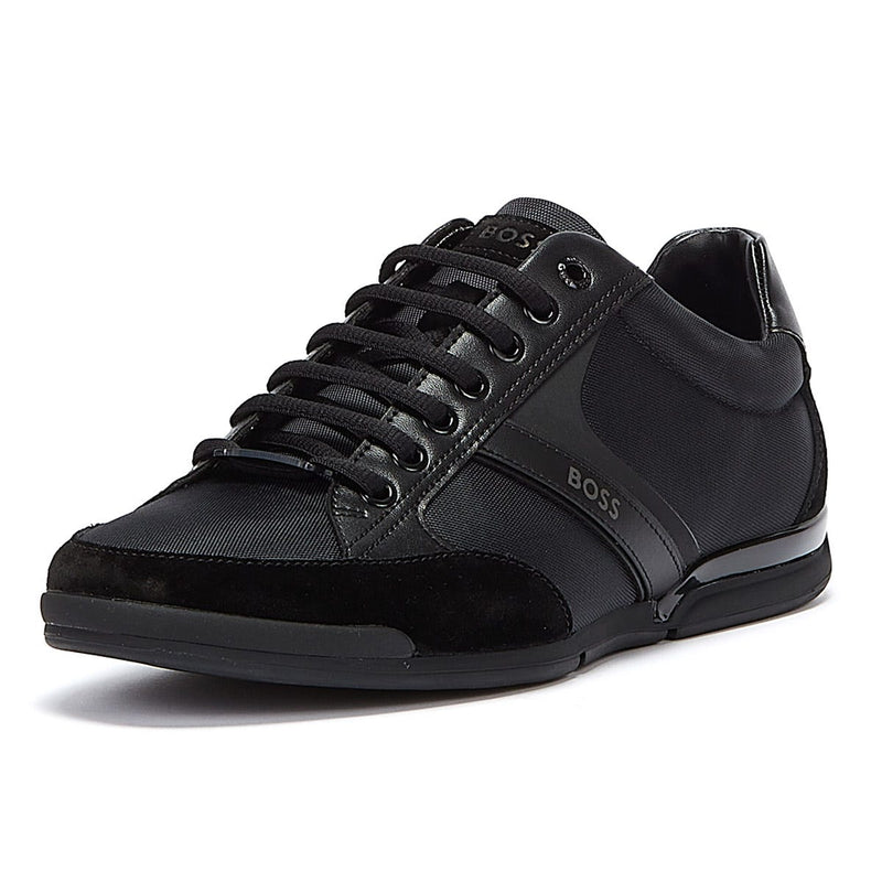 BOSS Saturn Low Mix Mens Black Trainers