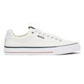 BOSS Aiden Tenn Canvas Mens White Trainers