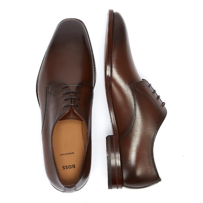 BOSS Lisbon Derby Mens Medium Brown Shoes