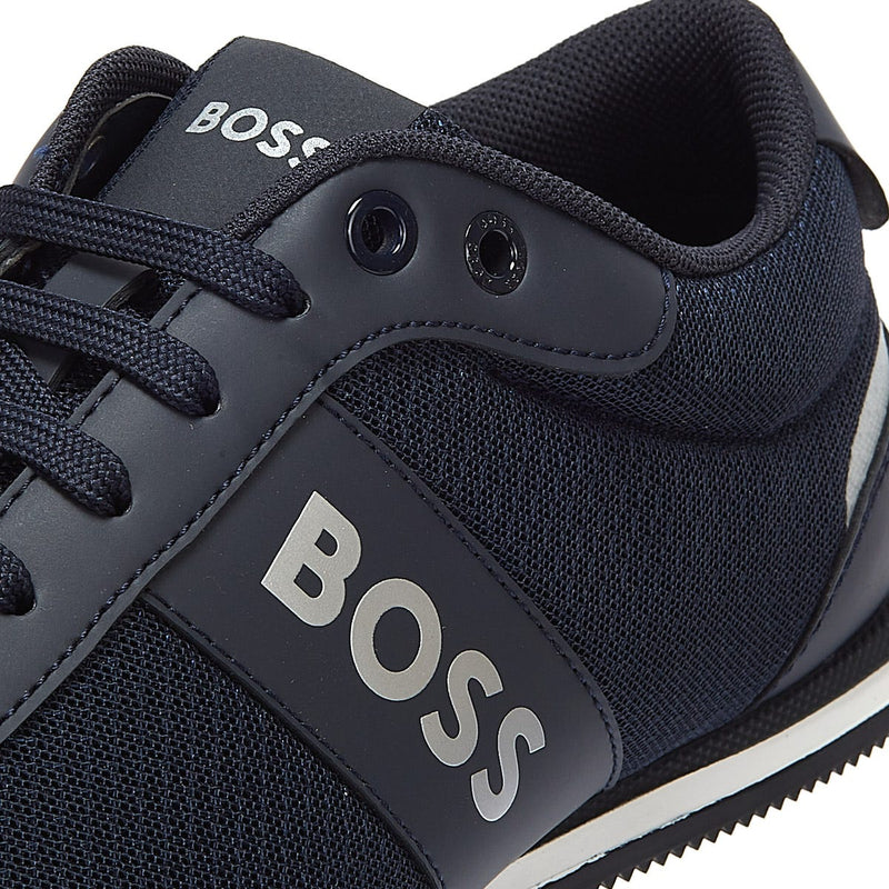 BOSS Rusham Mix Mens Dark Blue Trainers