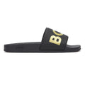BOSS Sean Mens Black / Gold Slides