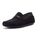 HUGO Dandy Moccassin Suede Mens Dark Blue Shoes