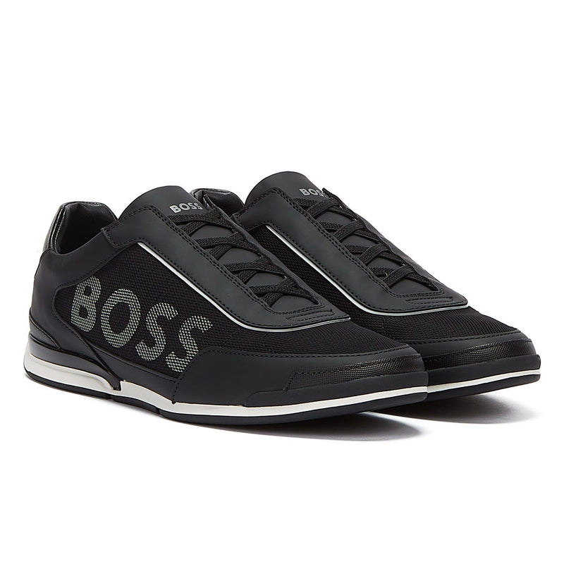 BOSS Saturn Slon Mens Black Trainers