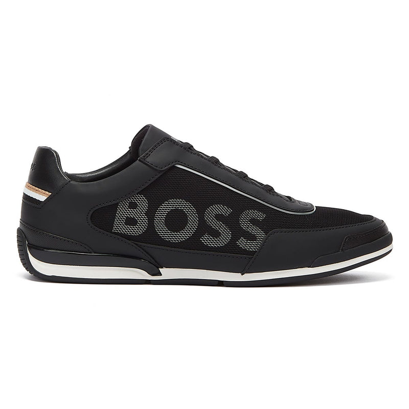 BOSS Saturn Slon Mens Black Trainers