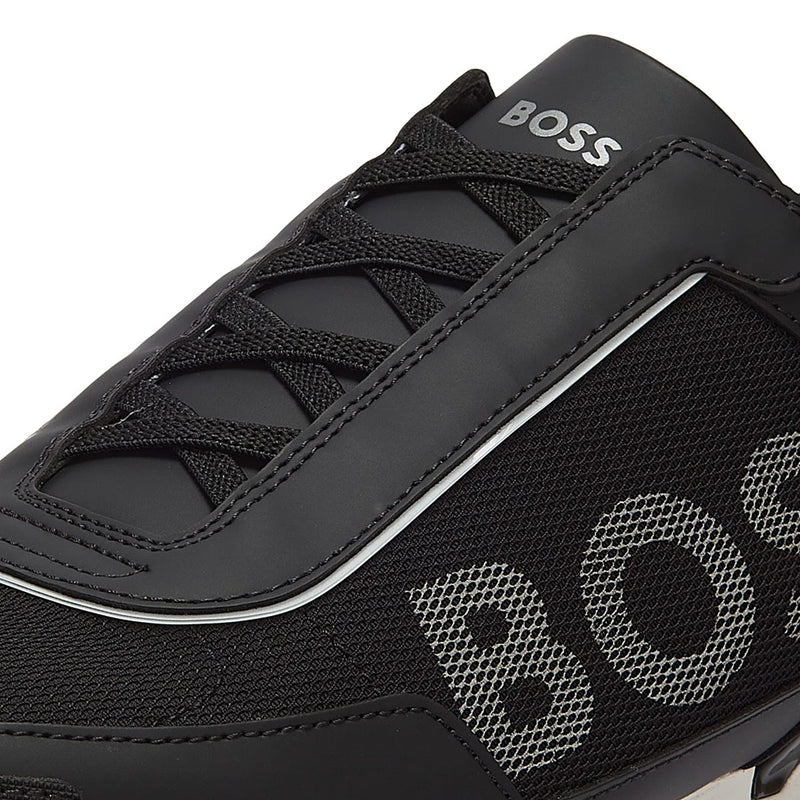 BOSS Saturn Slon Mens Black Trainers