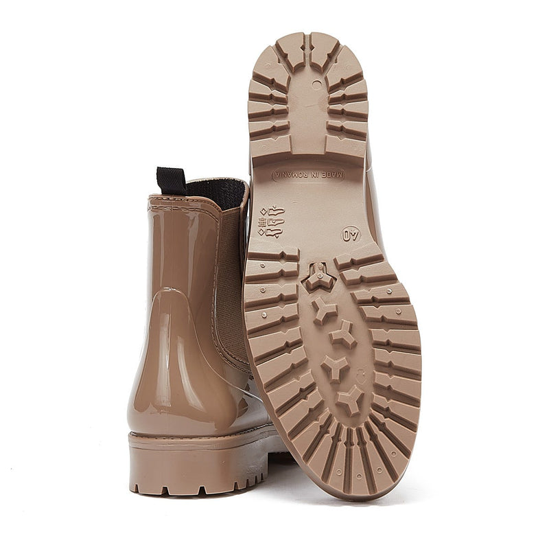 HUGO Tabita Womens Dark Beige Rain Boots